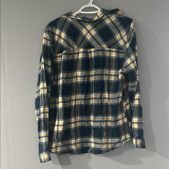 Plaid Flannel Maurice’s  Shirt in Blue and Yellow - Picture 8 of 8